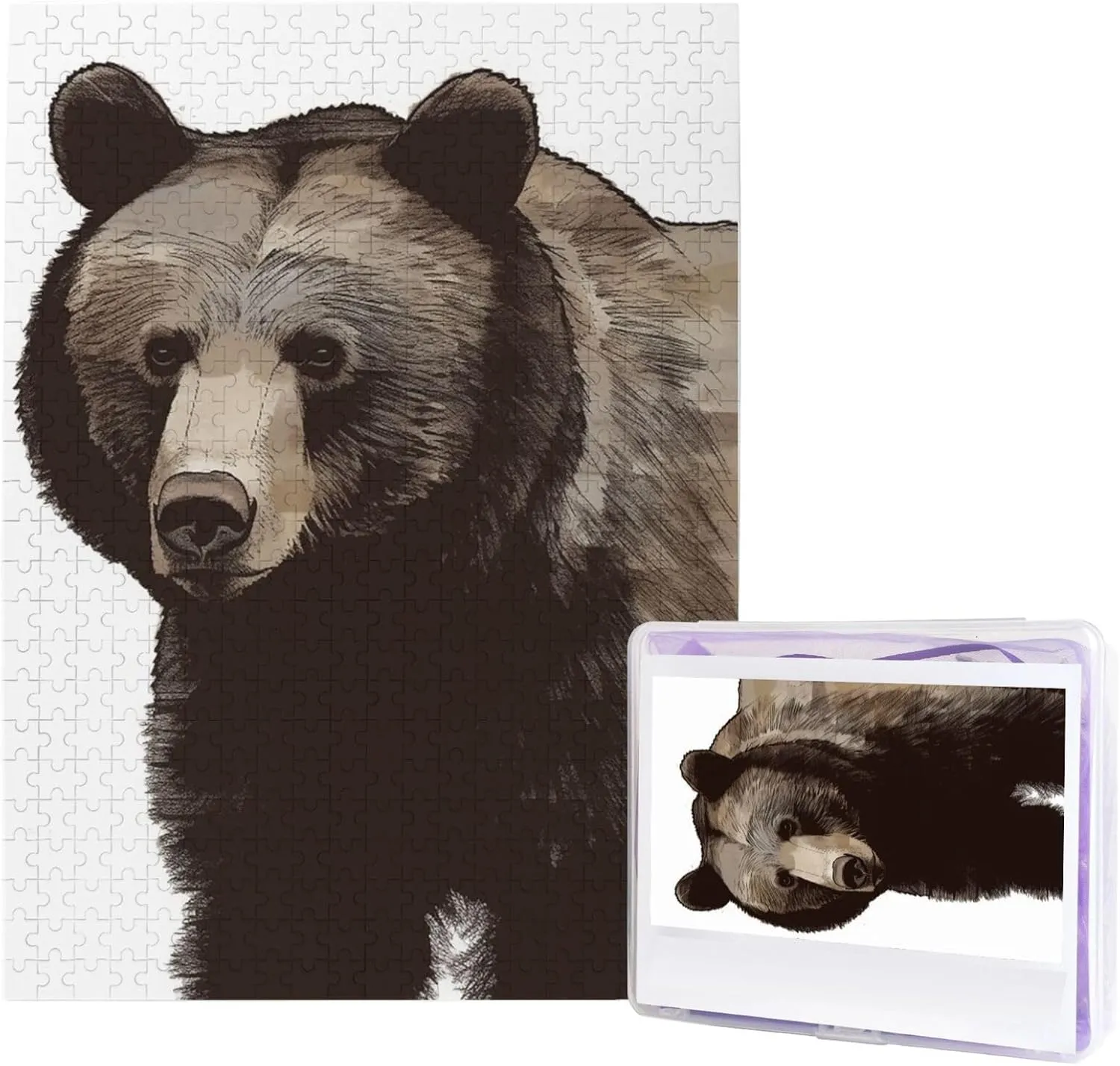 for Birthday Party Gift 20.4" x 15 500 Piece Jigsaw dishabituate mantle Puzzles for Adults - Bear Puzzle - Challenging Puzzle Wooden Puzzle Unique Picture Puzzles 