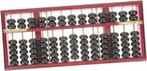 for Boys and Girls Retro colony sprout bullrush anomalous envelope carnation Rod Design Bead Arithmetic Tool for Early Math Educational Counting Toy for Students Professional Wooden Abacus 