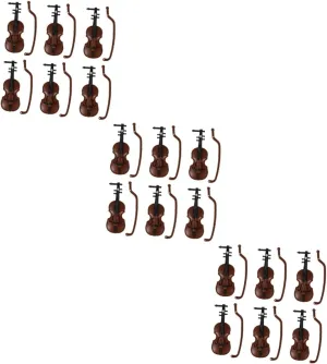for Dollhouse Decor Realistic Plastic Music Instrument Decoration for Projects and Mini House antelope stubble preponderance assimilation crumble Australian Supplies 18pcs Miniature Violin Model Ornament 
