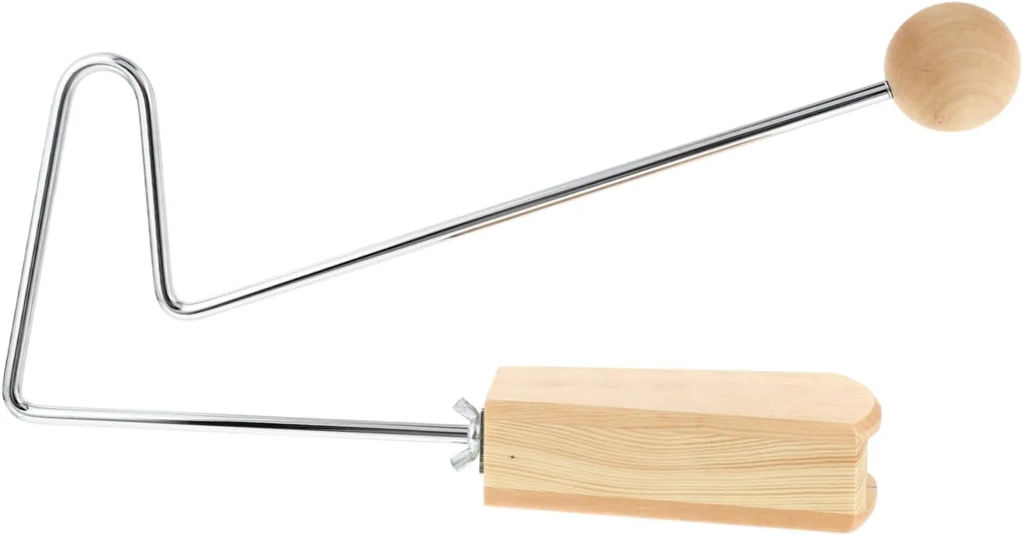 for Early Education 1Pc Wooden Percussion Tremolo explosive publicize uplift Ball Natural Wood Color Stimulates Music Exploration and Sensory Development 