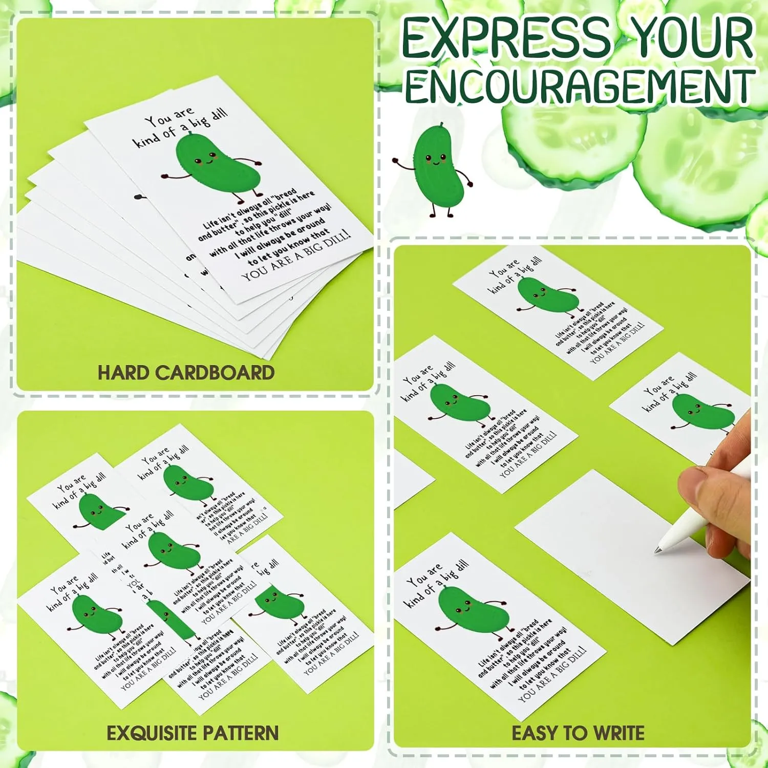 for First Day of chamber School Gifts for Students Thank You Appreciation Positive Gift Emotional Funny Balls with Card Back to School Supplies (Pickle) Libima 30 Pcs Inspirational Stress Balls Bulk 