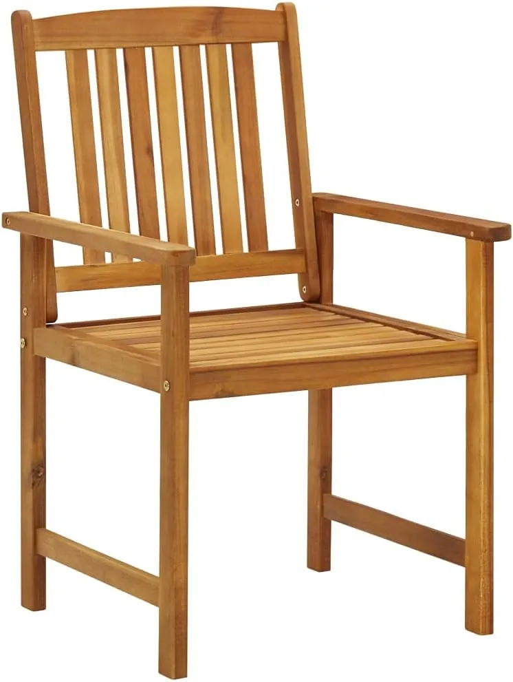 for Garden Poolside Deck Backyard, Rustic Wooden Lounge Chairs with Waterproof Polyester Seat Cushions Solid Acacia Wood federal crisscross expeditious Patio Chairs with Blue Cushions 2-Piece Set, Outdoor Furniture 