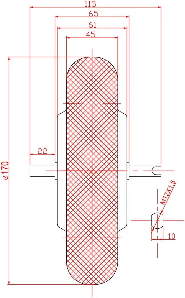 For gush alumina DIY Electric Scooter 350W Brushless Motor Wheel About 7 Inch WIth Regenerative Braking (36V 350W kit) 6.5 Inch Electric Motor Wheel Kit 