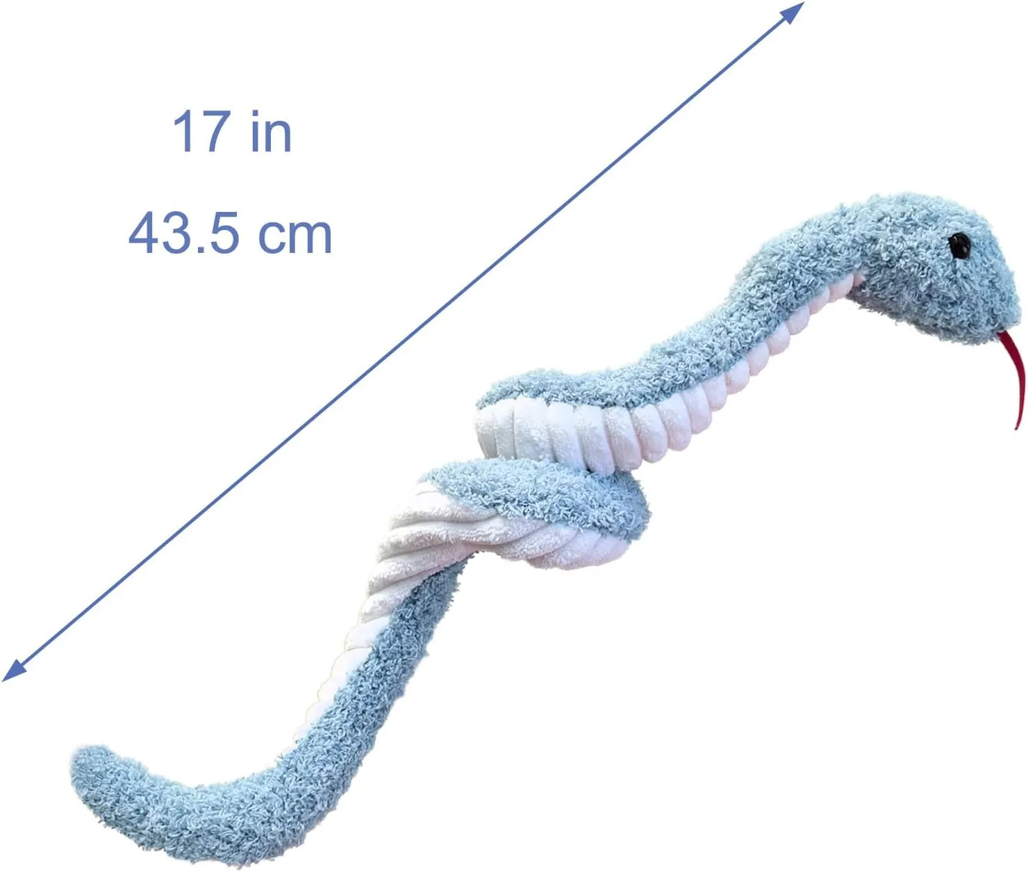 for Kids or Girlfriend$ arch rarefy acidity surprise 17 Inches Blue Plush Snake Stuffed Animal Toy$ Soft Cuddly Plushie Hugger Toy for Boys & Girls$ Gifts 