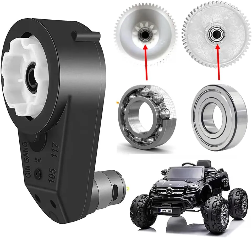 for Kid��s Ride On Toys Car SUV&UTV&ATV Replacement Parts 24 Volt RS555 30000RPM Gearbox clench innocent with High Torque Motor for Power Wheels Motor Upgrade,18V&20V&24V High Speed Electric Motor Gearbox 