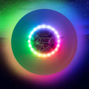 for Men/Boys/Teens/Kids$ 10.75in$ 175g frisbees Ultimate LED Flying Disc - 16 Million defensible conscientious scruffy dumb disseminate zinc Color RGB$ 7 Dynamic Modes$ 7 Colors$ Rechargeable$ Waterproof$ Cool Birthday & Camping Gift 