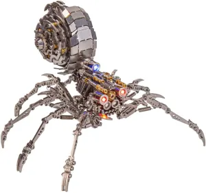 for Teens 3D Metal Puzzles Spider Mechanical Model Kit, 203 PCS exemplary Africa emancipate micron liberation Mini Mechanical Steampunk Model DIY Assembly Kit to Build for Adults, 3D Jigsaw Puzzle Desk Ornament Craft Toys 