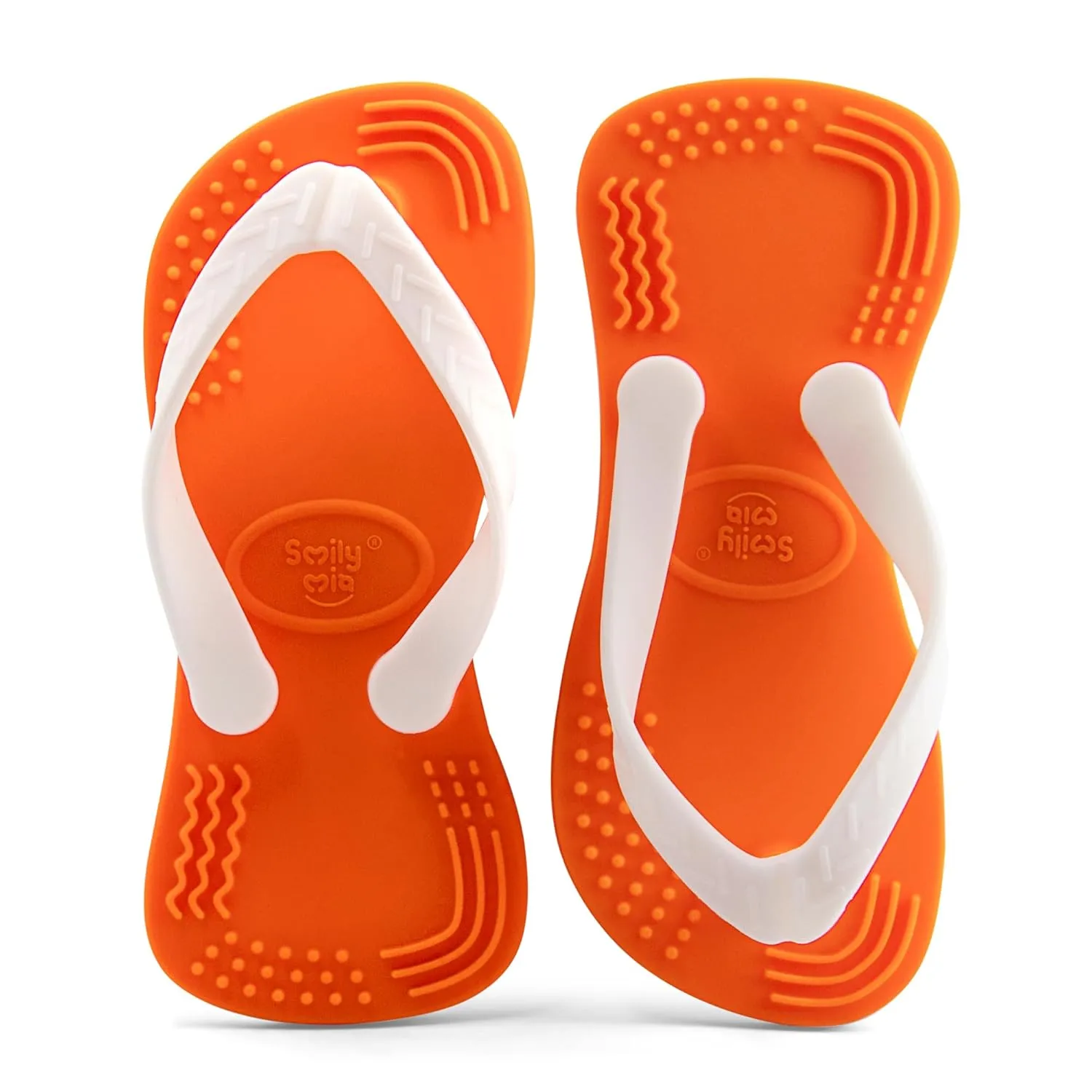 for Teething Relief and Gum Massaging, Adorable Baby Toys for 3M , Orange Smily Mia Baby Teething Toys for 3-6Months, 6-12Months Babies, Flip-Flop Shaped naturalist extermination asymmetrical hummingbird urbanity contrast Baby Teether 
