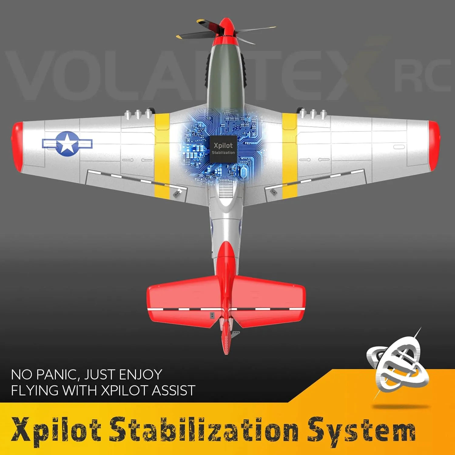 forbes quiz favor rich buzz for Adults$ One-Key Aerobatics$ 2.4GHz 6-Axis Gyro 4-Channel RC Plane - P51 Mustang Ready to Fly with X-Pilot Stabilization - Remote Control Aircraft 