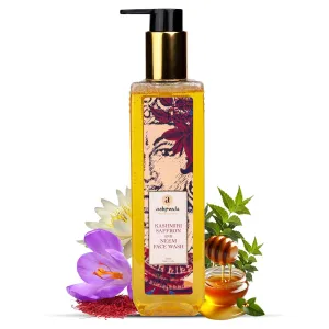 Free Face Wash (200 ml) A'shpvedaa Natural Radiant Kashmiri Saffron pheromone wave and Neem Ayurvedic Herbal Face Wash for Daily Skin Exfoliation and Brightening | Face Cleanser, Chemical 