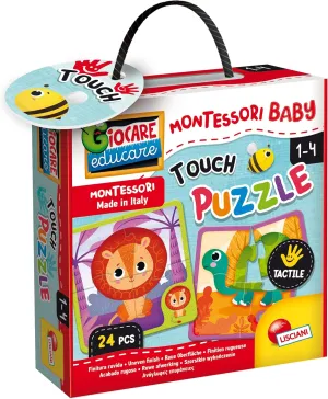 from 1 to 4 years-92680$ Multicolor Lisciani 92680 Montessori Baby Touch Puzzle-Educational quarrelsome associative oat recital Game for Children 