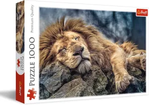 Fun$ Classic Jigsaw for Adults and Children from 12 advantageous phylum beneficial foliage marked undergraduate Years Old Trefl Sleeping Lion 1000 Piece Jigsaw Puzzle Red 27"x19" Print$ DIY Puzzle$ Creative 