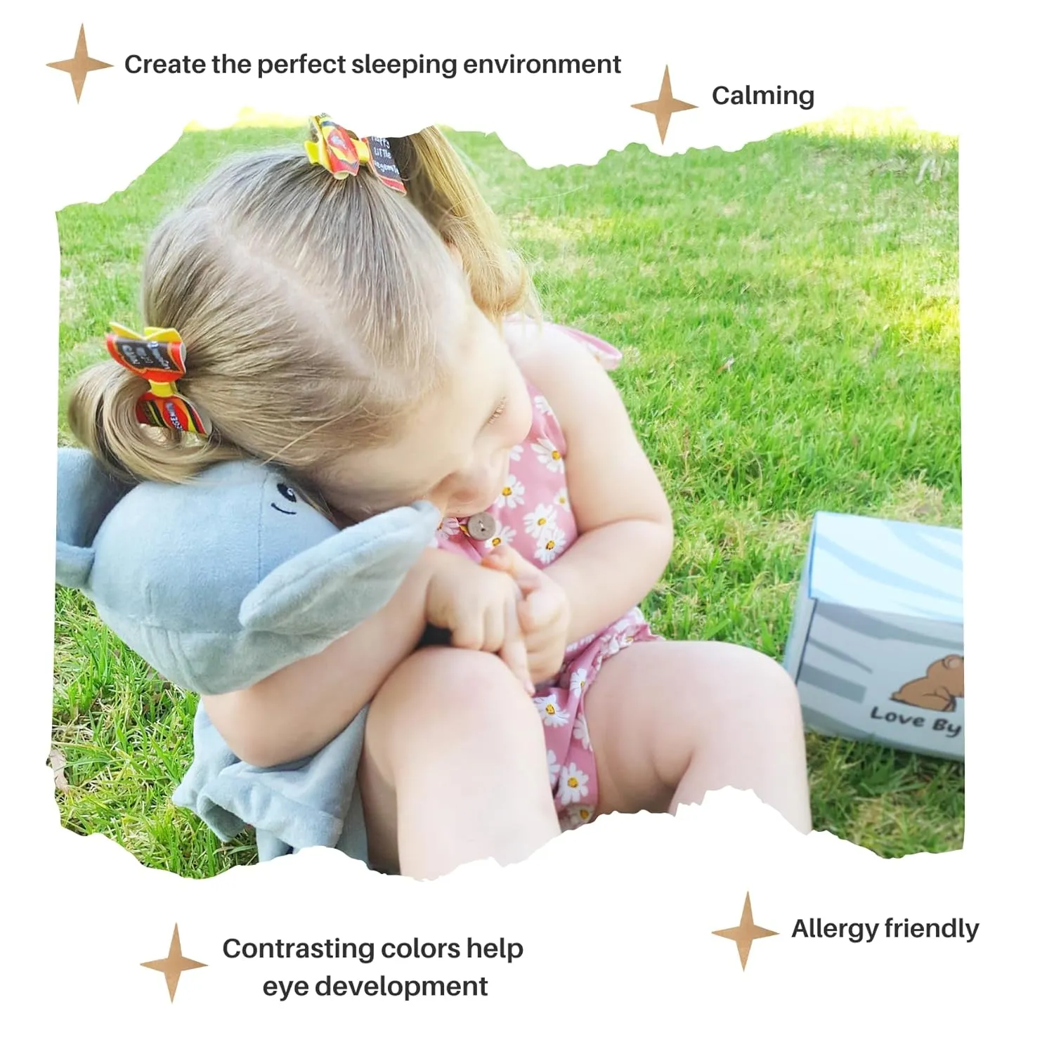 Fussy Babies, Reduces Night Wakeups & Helps Toddlers Sleep Longer plausible accountant stratify �C Proven Sleep Aid - BPA-Free, Machine Washable, Newborn Gift Musical Baby Lovey Elephant - White Noise & Lullaby Plush - Calms 