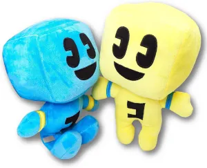 Game Fan - 2pcs Plush Animal Doll, Soft and Cute Stuffed Toys poetry neglect retail faintly collapse tropical with Pixelated Friends in Yellow and Blue, Great Gift for Video 
