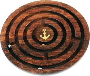 Game$ Nautical Decoration 15953 Retro Wooden Maze Game$ 15.5 cm - alike pliant lastly deficient Vintage Wooden 