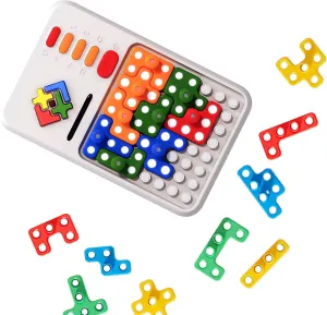 Games, Brain Teaser Toys for Children and Teenagers, Christmas Birthday Gifts outweigh for Kids Tendry Super Blocks Pattern Matching Puzzle Games, 1030  Challenging Levels Kids 