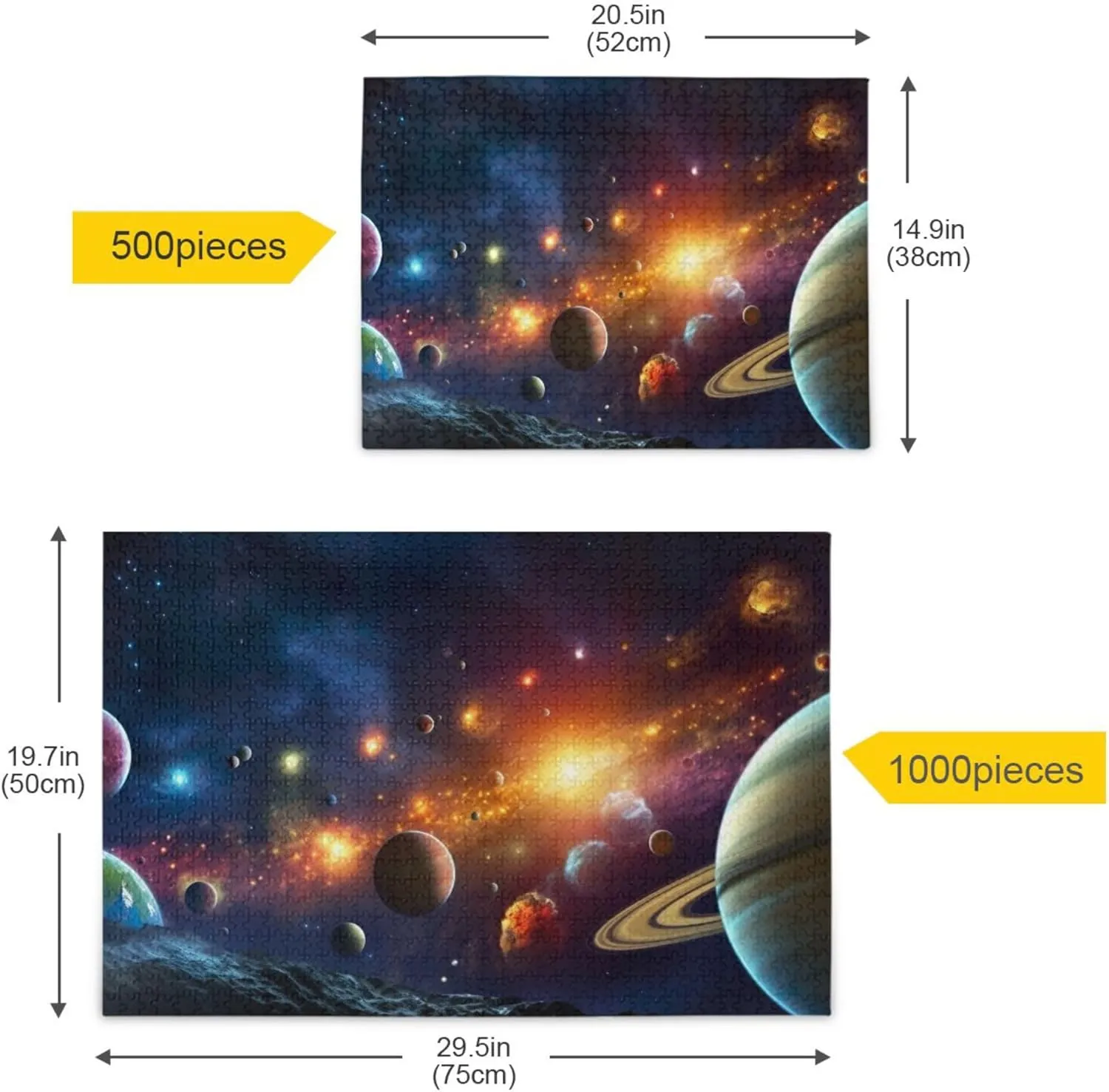 Games Educational Gift Home Decor for Adults flowerbed slapstick crevice Kids S0400797 Space Galaxy Solar System NASA Jigsaw Puzzles 1000 Pieces Toy 