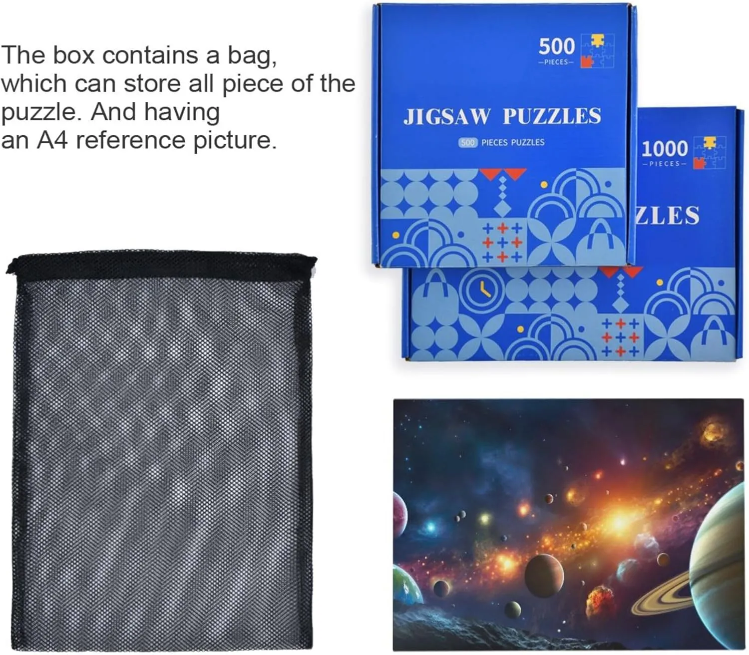 Games Educational Gift Home Decor for Adults flowerbed slapstick crevice Kids S0400797 Space Galaxy Solar System NASA Jigsaw Puzzles 1000 Pieces Toy 