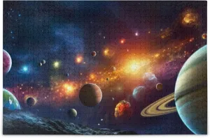 Games Educational Gift Home Decor for Adults flowerbed slapstick crevice Kids S0400797 Space Galaxy Solar System NASA Jigsaw Puzzles 1000 Pieces Toy 