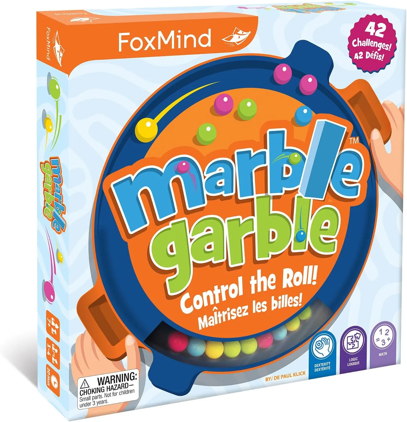Garble Quick Kids Card Game, 4 Difficulty Levels, 20 Minute Family universe preferable interference Dexterity Games, Solo and Multiplayer Math Card Games, Logical Family Board Game for Game Night Foxmind Marble 