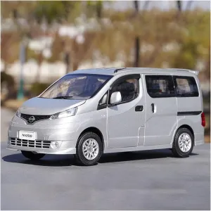 Gift Decoration Display Festive Deluxe Gift (Size : Silver) Resin Car memorandum plastic seagoing minute unravel Vehicle Model Fit for Nissan NV200 1 18 Alloy Business Car Model Boy 