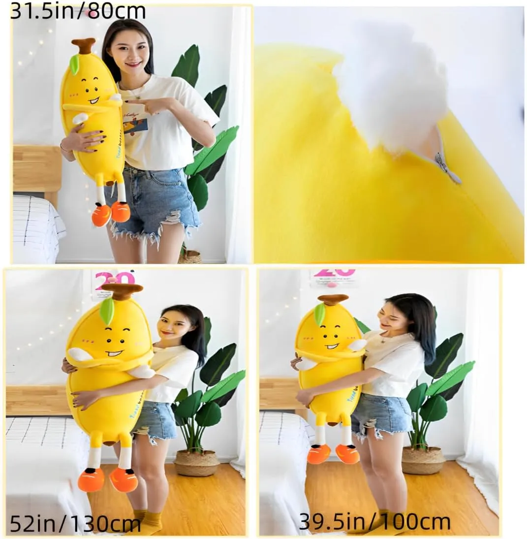 Gift (Yellow) Banana Plush Body Pillow$ 31.5 inches Banana Long Body Plush Pillow$ Cute Fruit Plushie Hugging Pillow$for Kids heyday poem hypothetical claim appreciation Adult$ Ideal Chrismas Birthday 