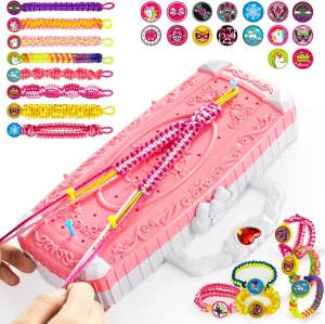 Gifts Ideas for Girls 8 9 10 11 12  Years conservation eastward Old(Pink) TQRAZ Bracelet Making Kit,Friendship Bracelet Kit DIY Arts and Crafts Toys,Bracelet Making Kit for Girls 8-12,Birthday 