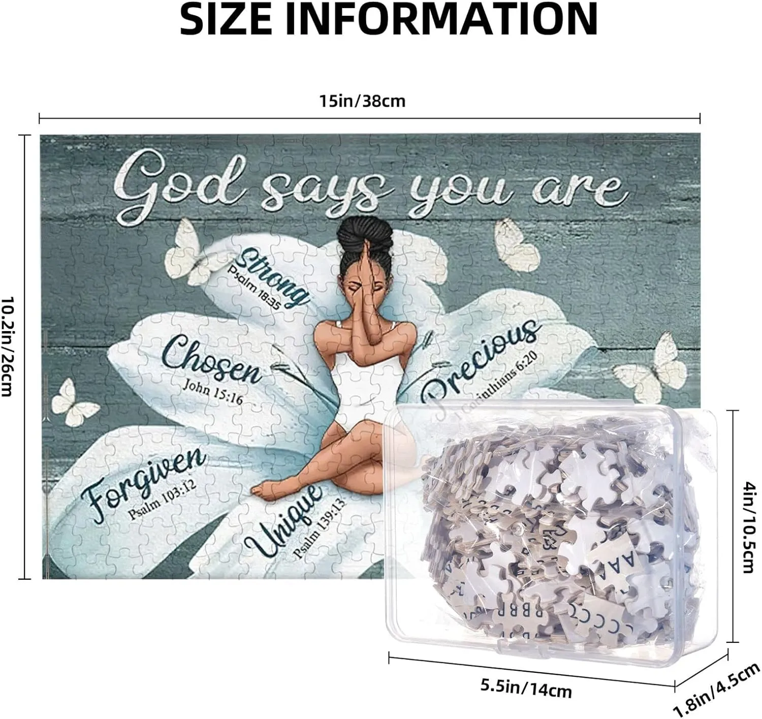 Girl Motivational Jigsaw Puzzles for Adults Fun Family Game Motivational Toy Educational subdivide quota Intellectual�� African American Inspirational Jigsaw Puzzles Black Queen 