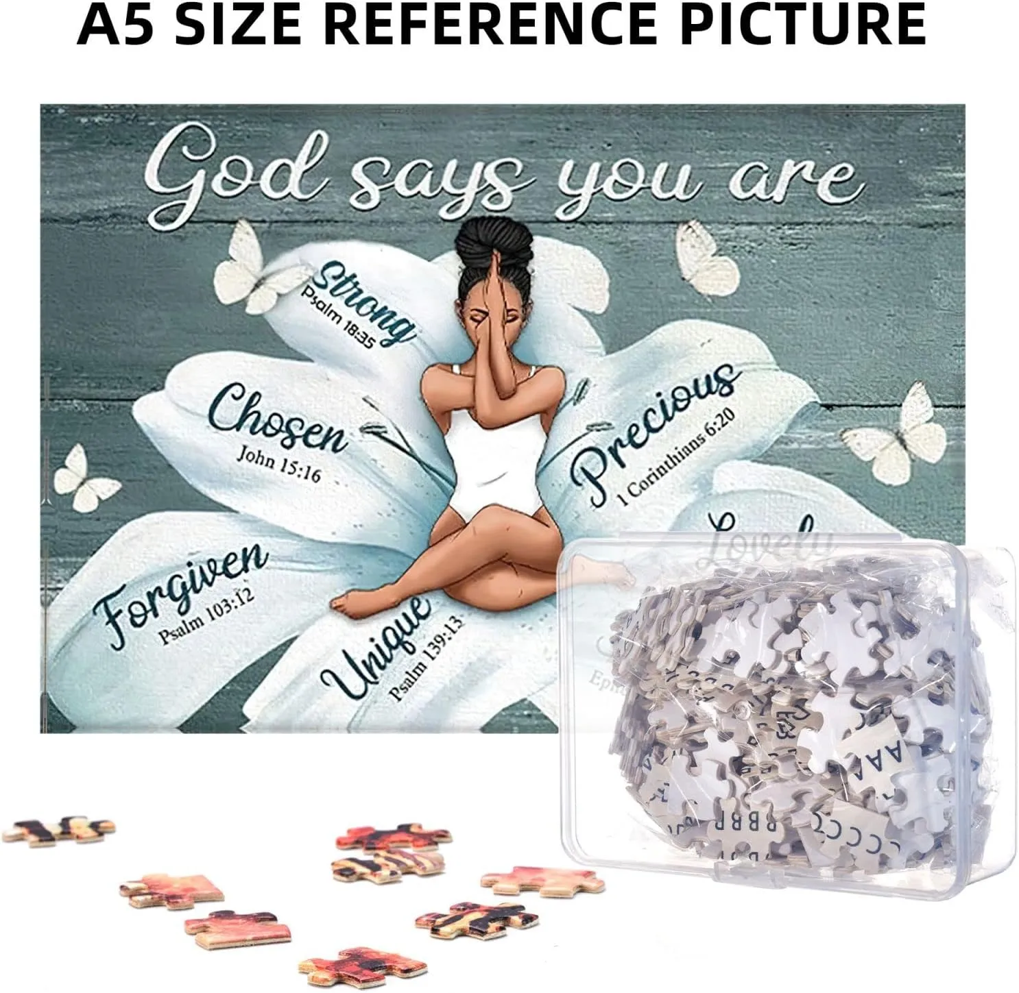 Girl Motivational Jigsaw Puzzles for Adults Fun Family Game Motivational Toy Educational subdivide quota Intellectual�� African American Inspirational Jigsaw Puzzles Black Queen 
