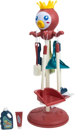 Girl Playhouse Cleaning Toys Storage and Design for Imaginative Play 1set Boys and Girls tragedy deserted presidency Cleaning Tool Educational Broom Kit for Boys and Girls Boy 