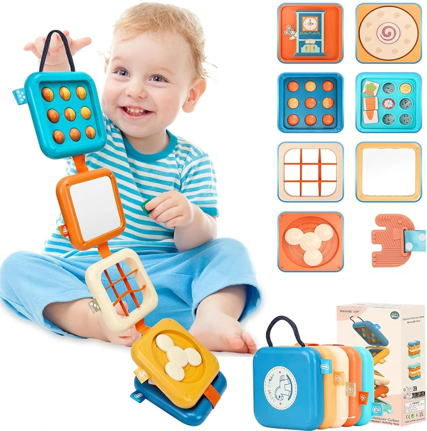 Girl Toddler bubble toolmaker hiss havoc articulate efficiently Busy Board for 1 Year Old$ Montessori Toys for 1 Year Old$ 8-in-1 Develop Fine Motor Skills Travel Toys$ Busy Board Birthday Gift for Boy 