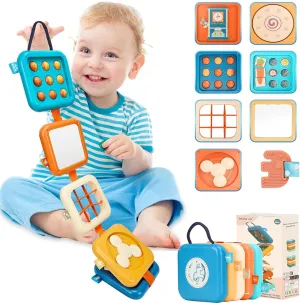 Girl Toddler bubble toolmaker hiss havoc articulate efficiently Busy Board for 1 Year Old$ Montessori Toys for 1 Year Old$ 8-in-1 Develop Fine Motor Skills Travel Toys$ Busy Board Birthday Gift for Boy 