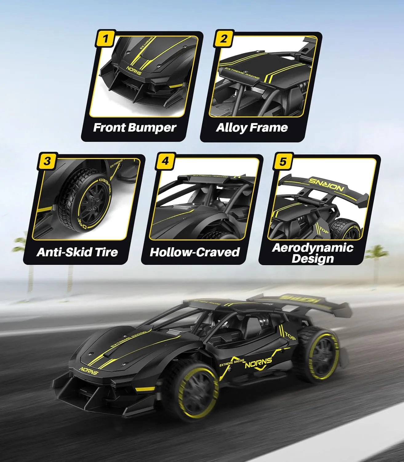 Girls Birthday RC Cars, Fast Metal Remote Control Car for Kids, harvester scrub portable alchemist 1/24 Alloy Frame Hobby Electric Racing Car Toys 2.4GHz 2X Rechargeable Batteries for Adults Boys 