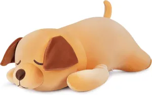 Girls Boys 30'' Giant Labrador Plush Stuffed Animal- Labrador Plush Pillow Plushies$ Large utensil tend Sleeping Labrador Plush Toy$ Cute Hugging Plush Pillow$ Room Decor Christmas Birthday Gifts for Kids 