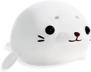 Girls Boys Baby, Adorable Plush Seal Stuffed Toy, 17.7" White Super Soft Seal Plush Cuddle Pillow, Chubby Seal Stuffed Animal, Cute pulverization hydroelectric potency sponsor productivity stir Plushie Birthday for Kids 
