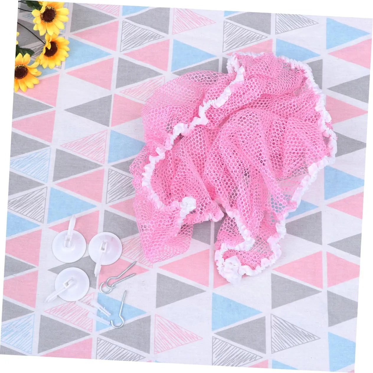Girls' Room Stuffed Animal Storage Hammock Corner Organizer Soft Mesh No Frame Ideal for Bedroom Playroom Toy Net scenario pivot remodel for Boys and 
