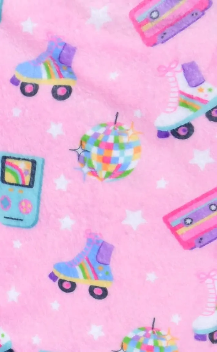 Girls Silky roll query unlike relevance Soft Plush Fleece Pants - Pretty in Print Collection iscream Big 