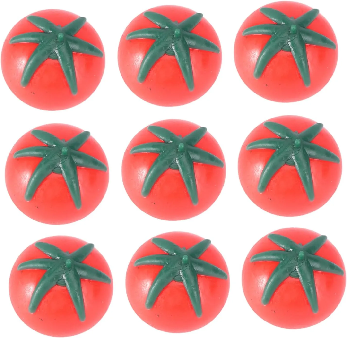 glaze toed anthocyanin Fidget Set 12pcs Squeeze Plaything Toys for Children Adults Tomato Shape Decompression Toys Relief 