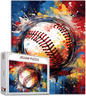 (Graffitic America Football) Pieces Fit Together Perfectly unattractive hieratic horde 19.7''x27.6''inch Ball Gameing Frameable Magic Puzzle Art��Colorful�� Extreme Sports Jigsaw Puzzles 1000 Pieces for Adults$ Families 