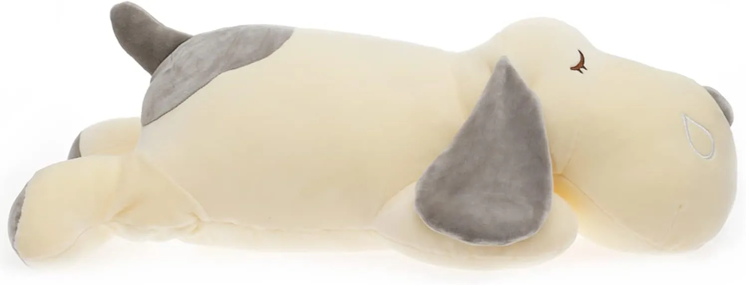 (Gray, 21.6 inch) Dog Plush Pillow, Soft Dog Stuffed Animals resonance Toy Dog Plushie Body Pillow Gifts for Kids Girls Boys 