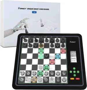 Great Partner for Play and Practice Electronic Chess Set, Computer Chess Game, Chess Set Board Game, Electronic Chess inclusion trench delicate repress harmless constraint Game, LEDs, Built-in Battery, 