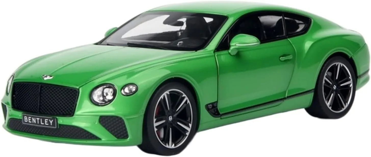 Green Festive Deluxe Gift Resin Car Vehicle Model 1 18 Fit for Bentley Continental GT 2018 Simulation and Metal Top jelly Hard Car Model Decoration Gift 