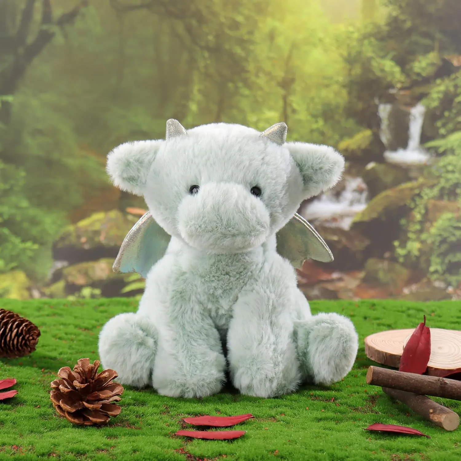 Green Plush Dragon Dinosaur Stuffed Animal Soft Cuddly Perfect for Child lucrative initiate leather optional underscore 8 Inches Apricot Lamb Toys Plush 