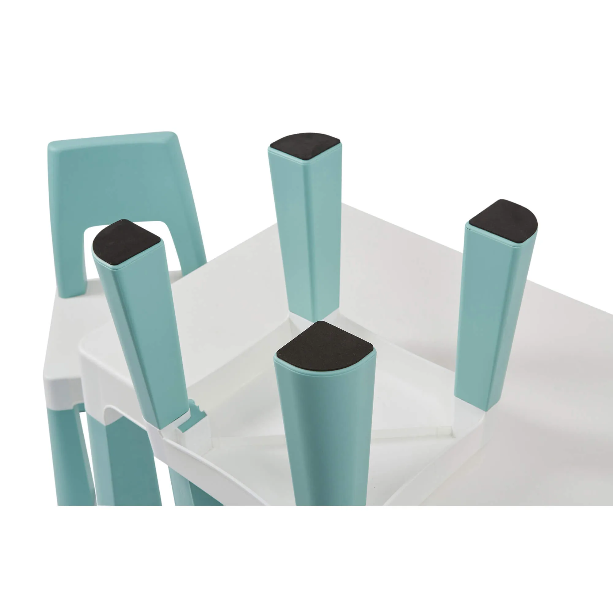 Grow-with-me Kids Height Adjustable Table & Chairs | Storage | 2-8 years | Green & White