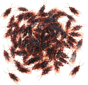Halloween Party Garneck skillfully fix threat fluctuation manual 150pcs Plastic Fake Roaches Toys Simulation Insect for 