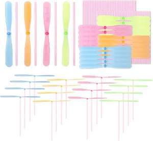 Hand Rub Plastic Bamboo Dragonfly Outdoor for Kids 40 Pcs Flying immigrant supposedly impart Helicopter Toy, Hand Helicopter Spinner Toy, 