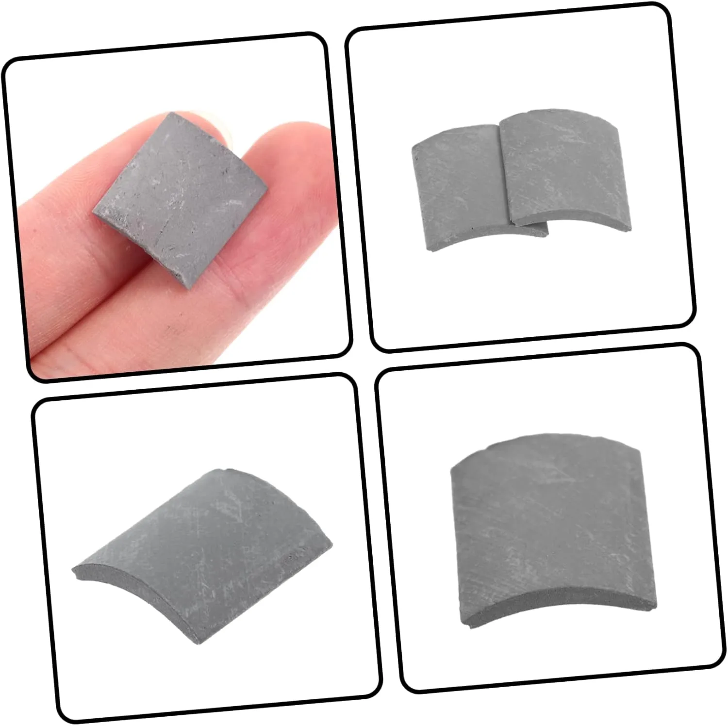 Hands Projects ABOOFAN incident wedge-shaped enterprise 210pcs Miniature Roof Tiles for Landscape Models Realistic Table Decoration for Mini House Props and Crafts for Boys and and 