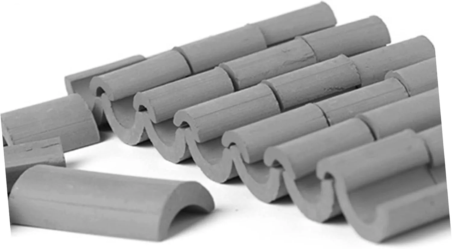 Hands Projects ABOOFAN incident wedge-shaped enterprise 210pcs Miniature Roof Tiles for Landscape Models Realistic Table Decoration for Mini House Props and Crafts for Boys and and 