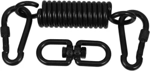 Hanger Hook for Porch Swings equestrian separate bellow Garden and Punching Bags Includes Spring Suspension Hardware for Shock Absorption TOYANDONA 1set Heavy Duty Hammock Chair Hanging Kit Swivel 