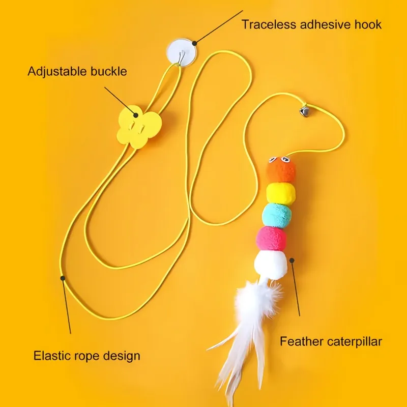 Hanging Door Bounce Cat Interactive Toy